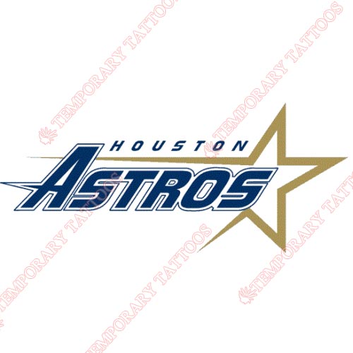 Houston Astros Customize Temporary Tattoos Stickers NO.1607